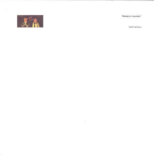 Pet Shop Boys - Always On My Mind Record