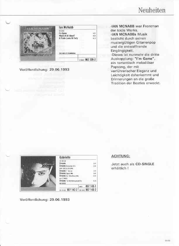Click for more I'm Game 1993 listings