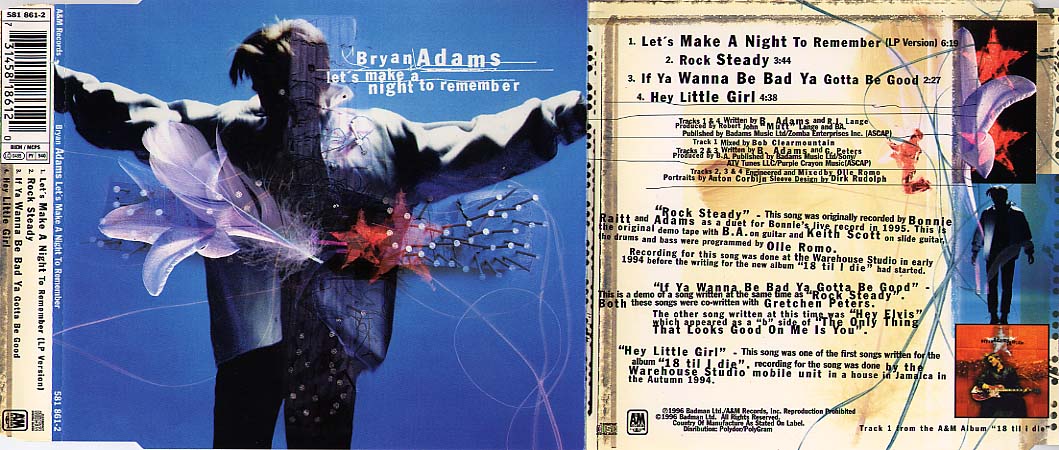 Bryan Adams - Let's Make A Night To Remember CD