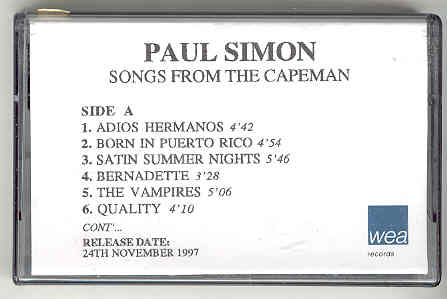 Paul Simon Negotiations And Love Songs Artwork. Simon, paul - Songs From The