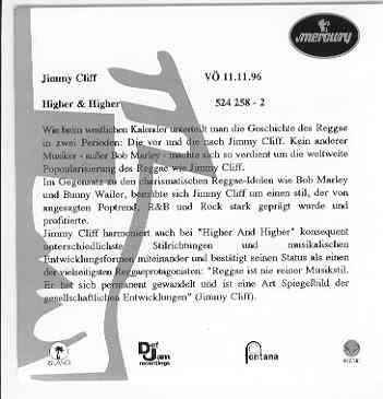 Jimmy Cliff - Higher&higher