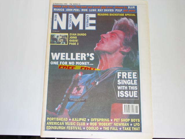 Paul Weller - Uk Nme Magazine 10.09.94