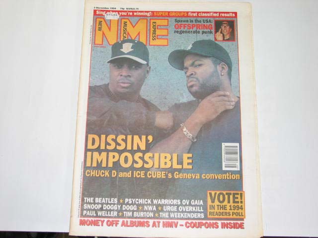 Ice Cube - Uk Nme Magazine 03.12.94