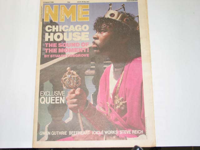 Uk Nme Magazine 09.08.86 listings