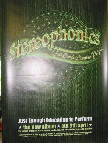 Stereophonics - Just Enough Education To Perform CD
