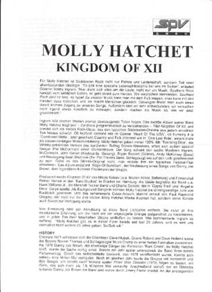 Molly Hatchet - Kingdom Of Xii Record