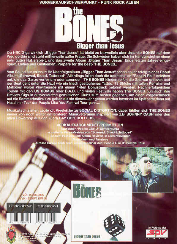 Bones - Bigger Than Jesus