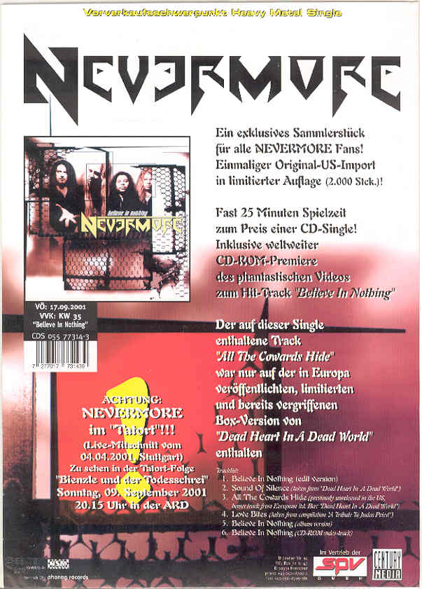 Nevermore - Believe In Nothing