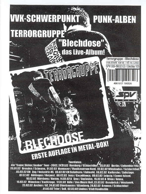 Blechdose listings