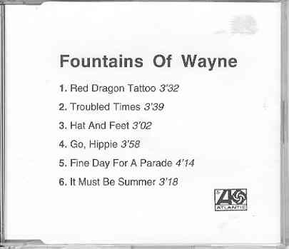 Fountains Of Wayne - Red Dragon Tattoo