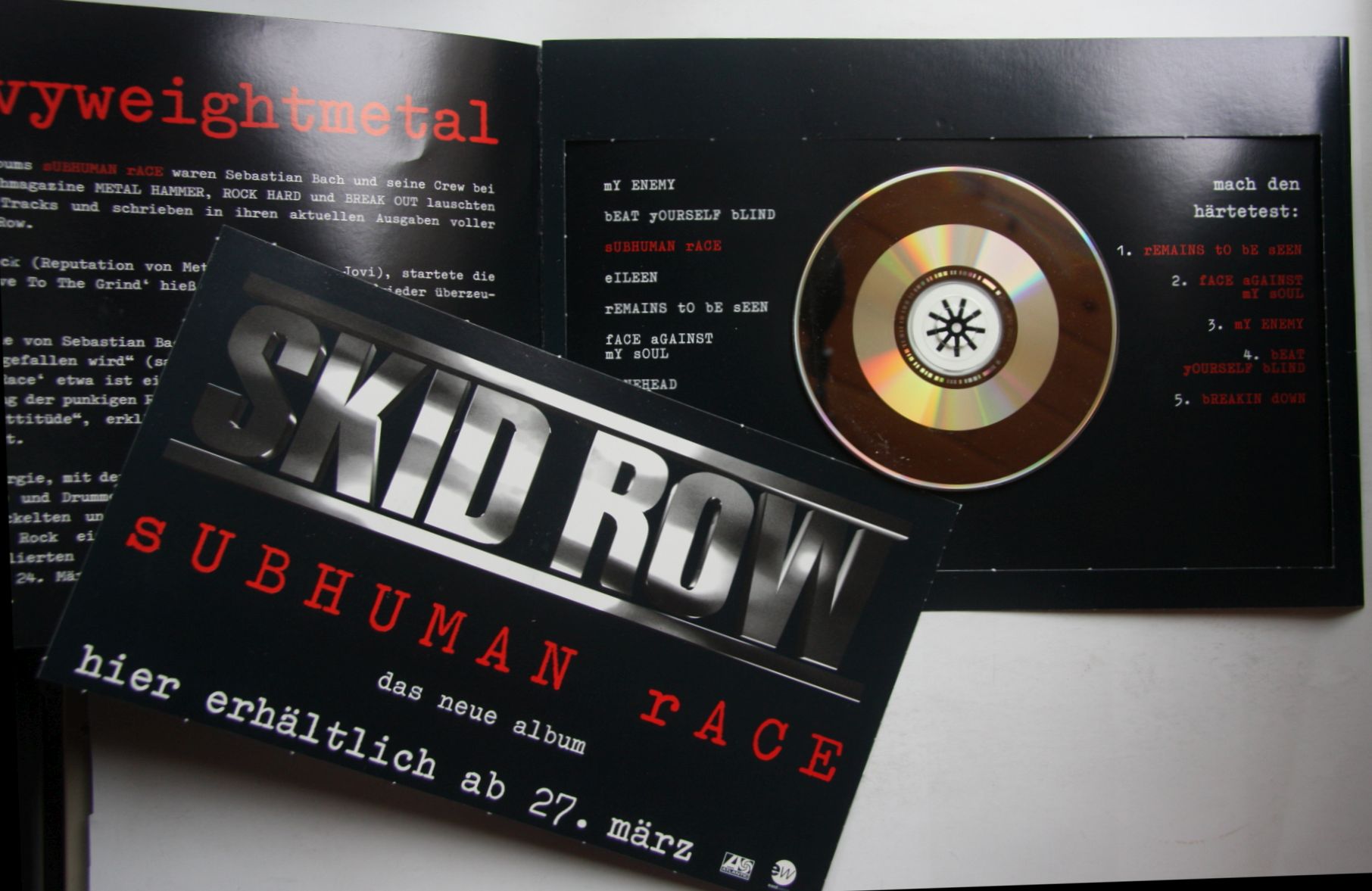 Skid Row Subhuman Race Records, LPs, Vinyl and CDs MusicStack