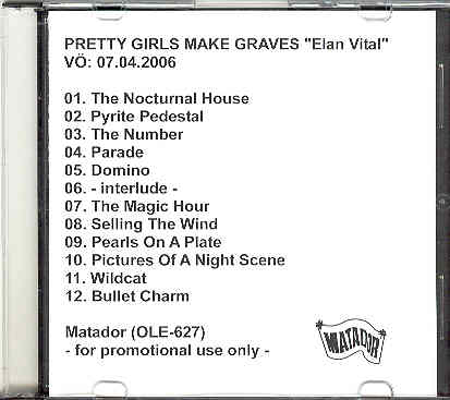 Pretty Girls Make Graves - Elan Vital Album