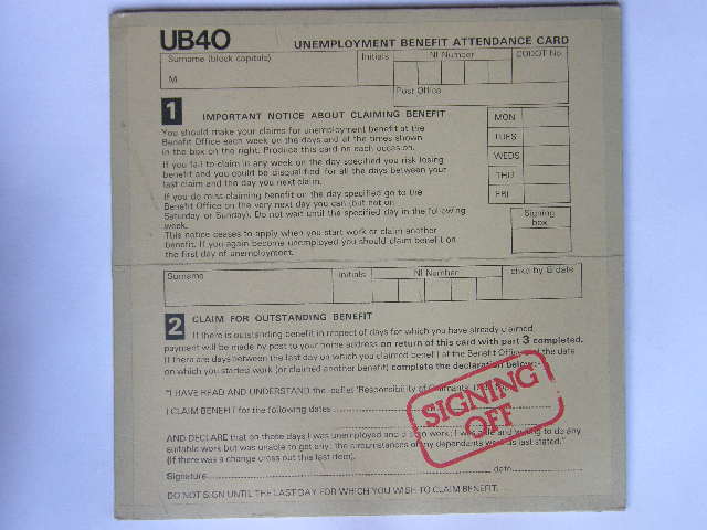 Ub40 - Signing Off Vinyl