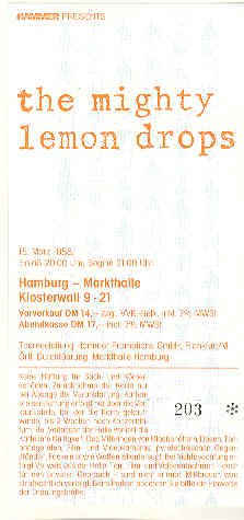 Click for more Concert-ticket Hamburg 1988 listings