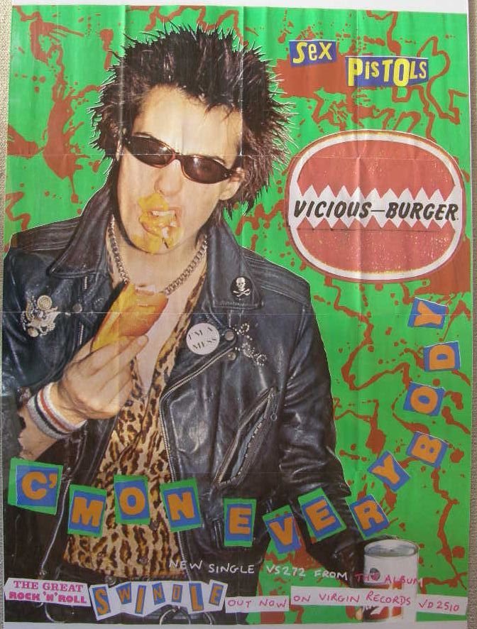 Sex Pistols - C'mon Everybody Promo Poster