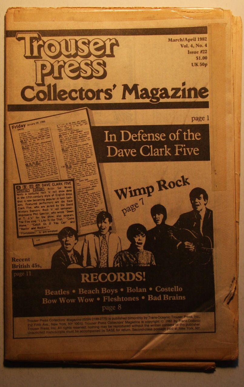 Trouser Press Collector's Magazine #22 1982