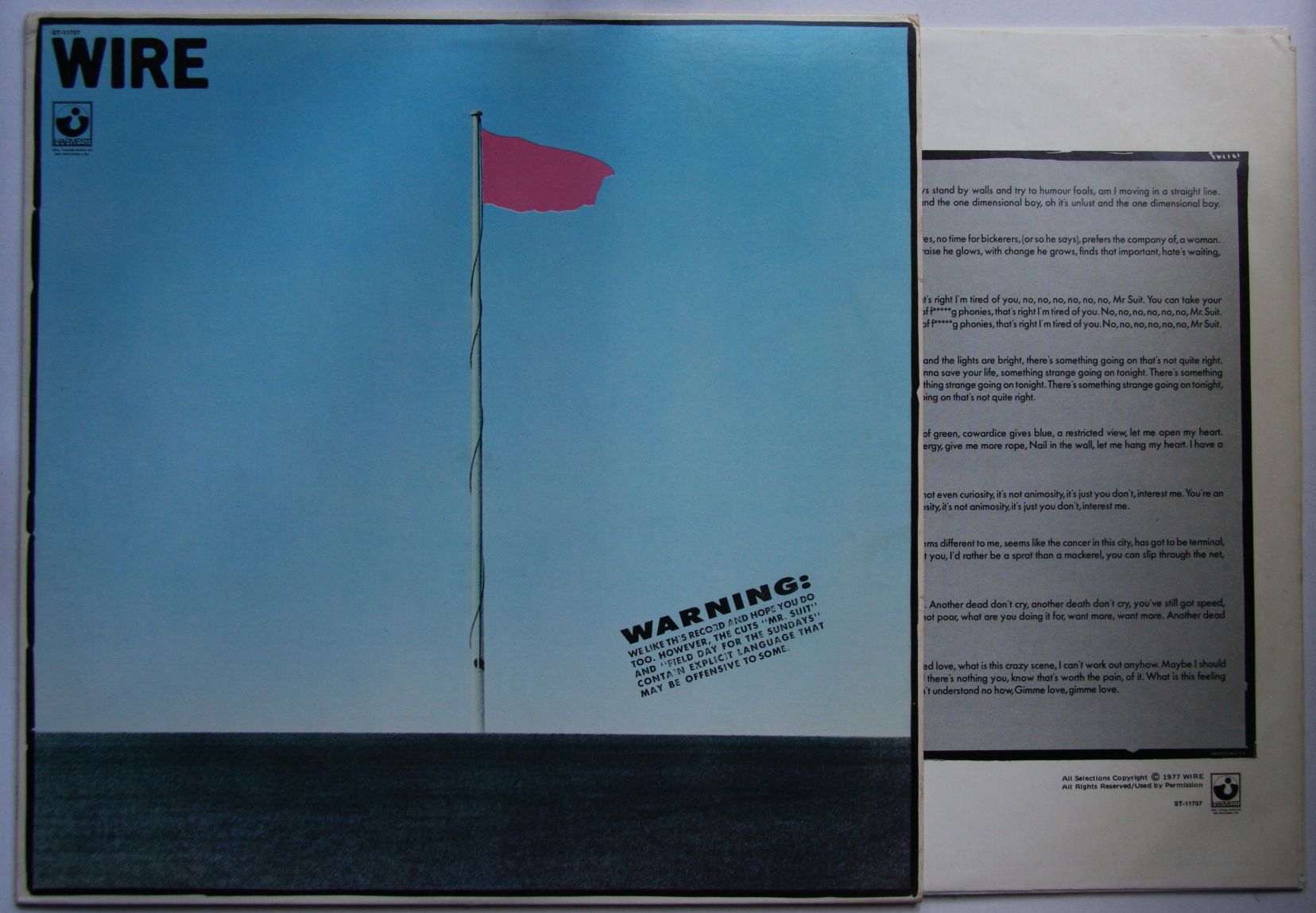 Wire Pink Flag Records, Vinyl and CDs Hard to Find and OutofPrint