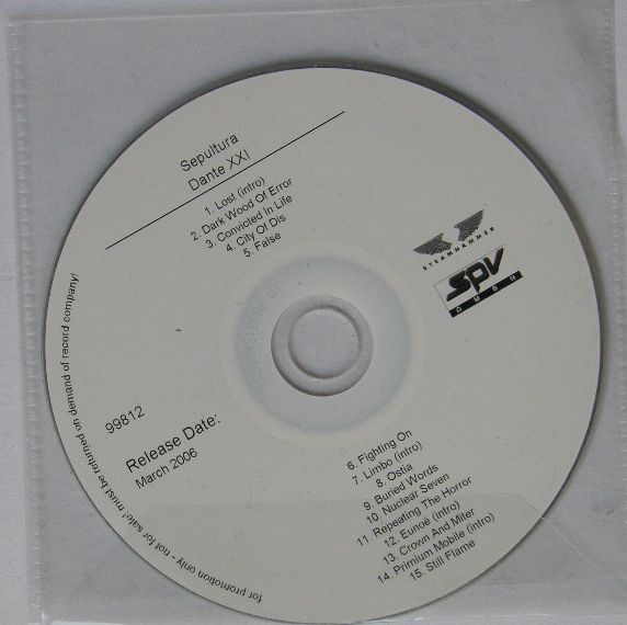 Sepultura - Dante Xxi Record