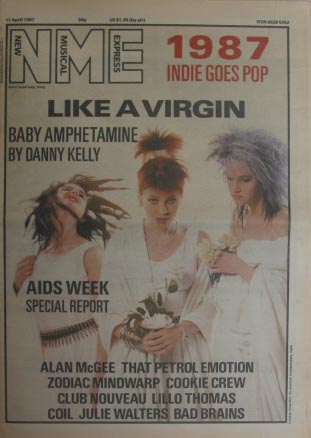 Click for more Uk Nme Magazine 11.04.1987 listings