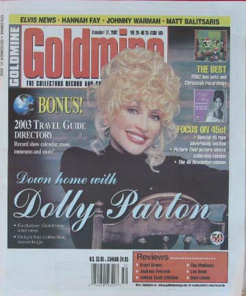 Dolly Parton - Goldmine Issue 585, 27.12.2002