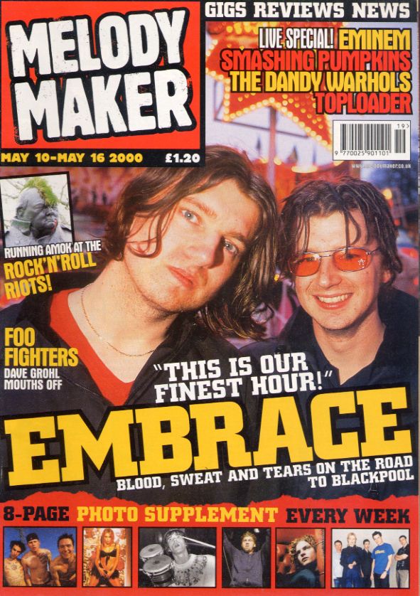 Embrace - Uk Melody Maker 10 May 2000
