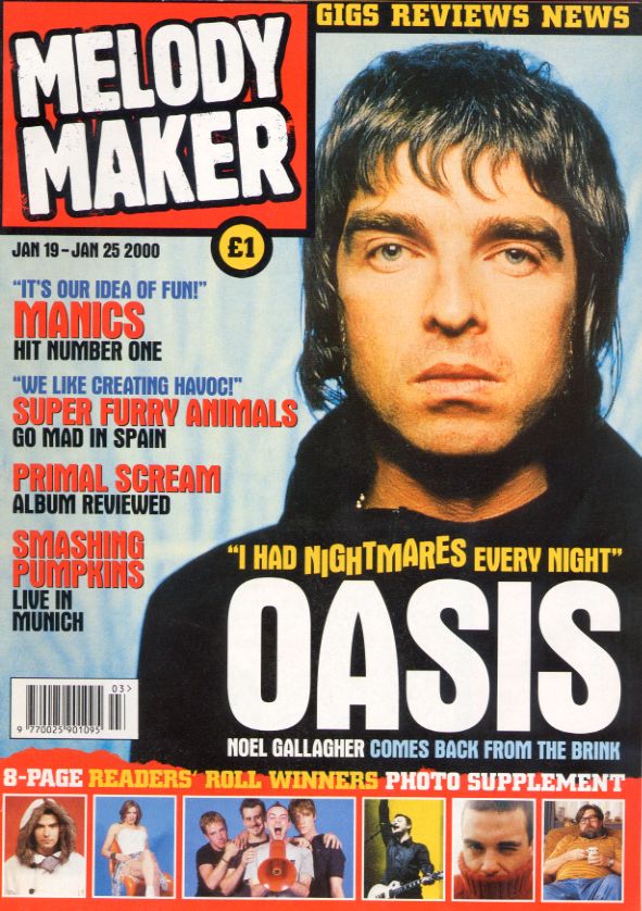 Oasis - Uk Melody Maker 19 Jan. 2000