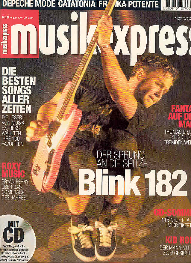 Click for more German Musik Express Aug.2001 listings