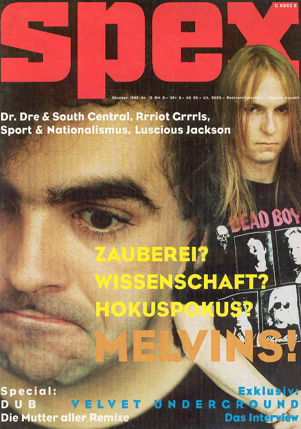 Melvins - German Spex Magazine Oct.1993