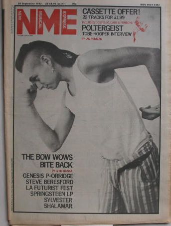 Bow Wow Wow - Uk Nme Magazine 25.9.1982