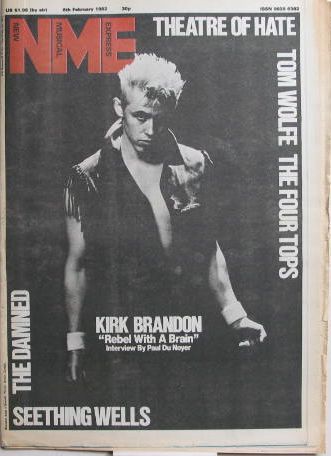 Uk Nme Magazine 6.2.1982 listings
