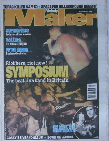 Uk Melody Maker Magazine 293 listings