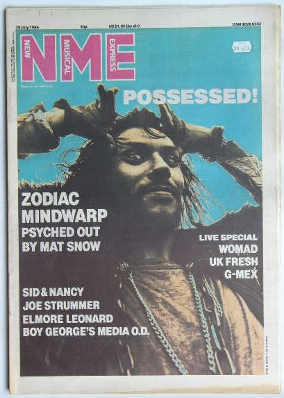 Zodiac Mindwarp - Uk Nme Magazine 26. Jul 1986
