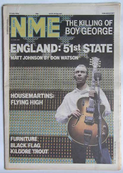 Uk Nme Magazine 12. Jul 1986 listings