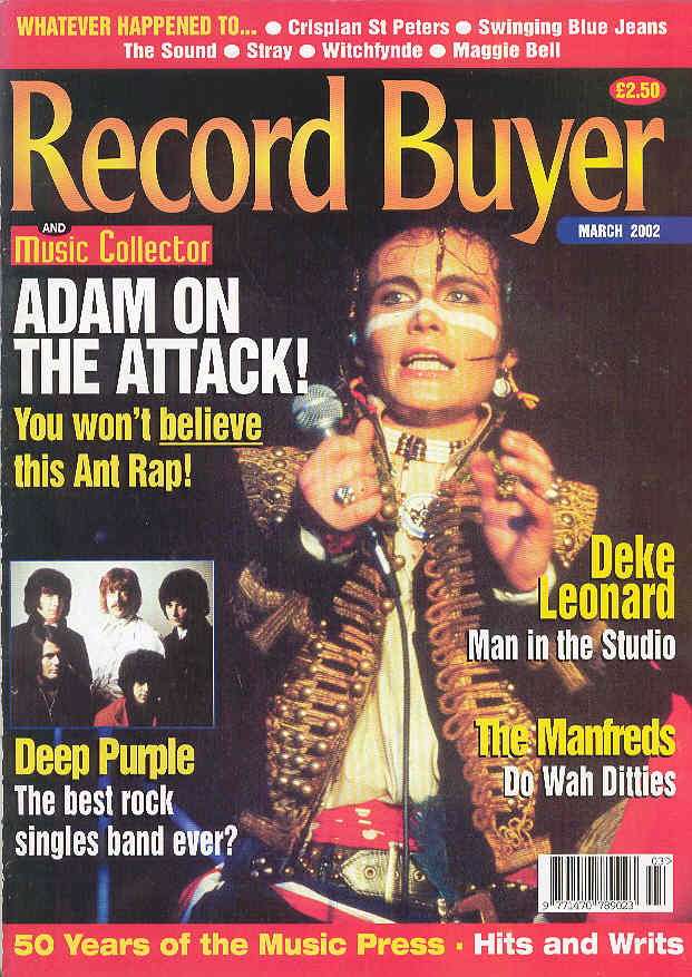 Adam Ant - Record Buyer March 2002