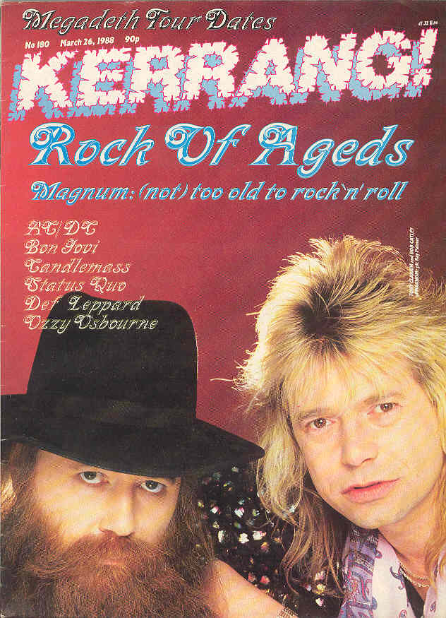 Magnum - Kerrang Magazine No.180 3/88