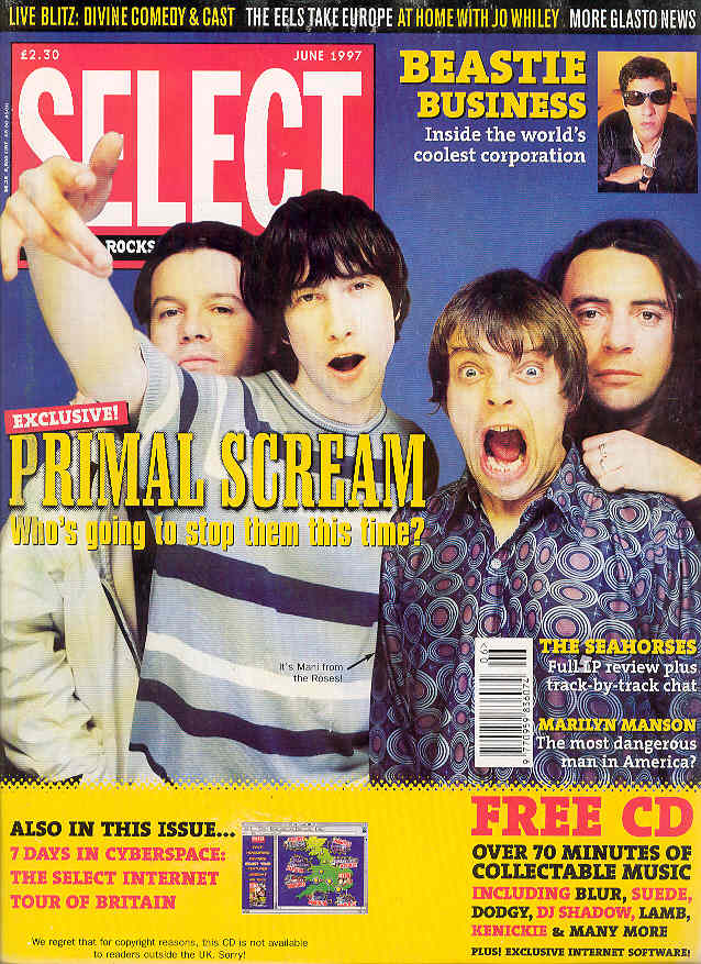Primal Scream - Uk Select Magazine June 1997
