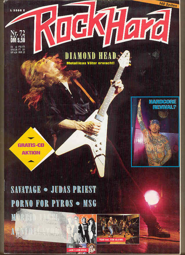 Rock Hard Magazine No.72 1993