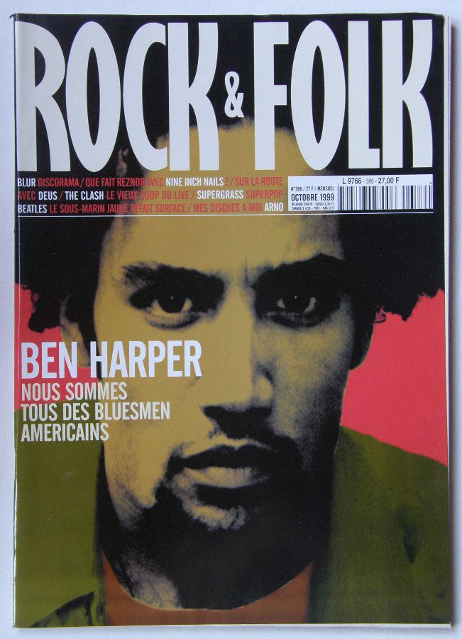 Ben Harper - France Rock & Folk Magazine Oct. 1999