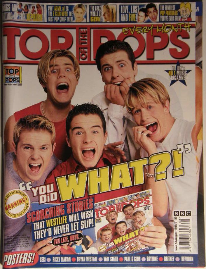 Uk Top Of The Pops Mag #54 Aug listings