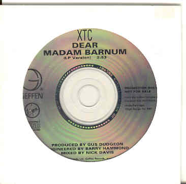 Xtc - Dear Madam Barnum