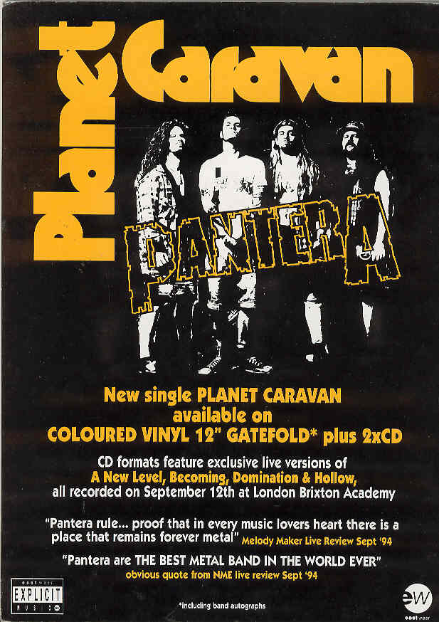 Pantera - Planet Caravan Album