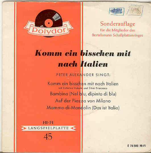 Komm Ein Bichen Mit Nach Ital listings