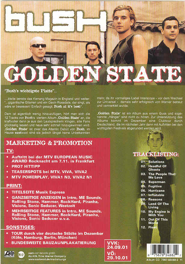 Bush - Golden State Record