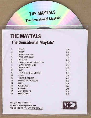 The Sensational Maytals listings