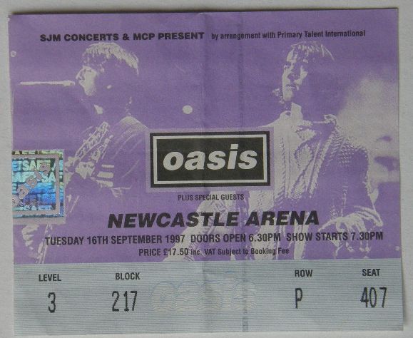 Newcastle Arena 1997 listings