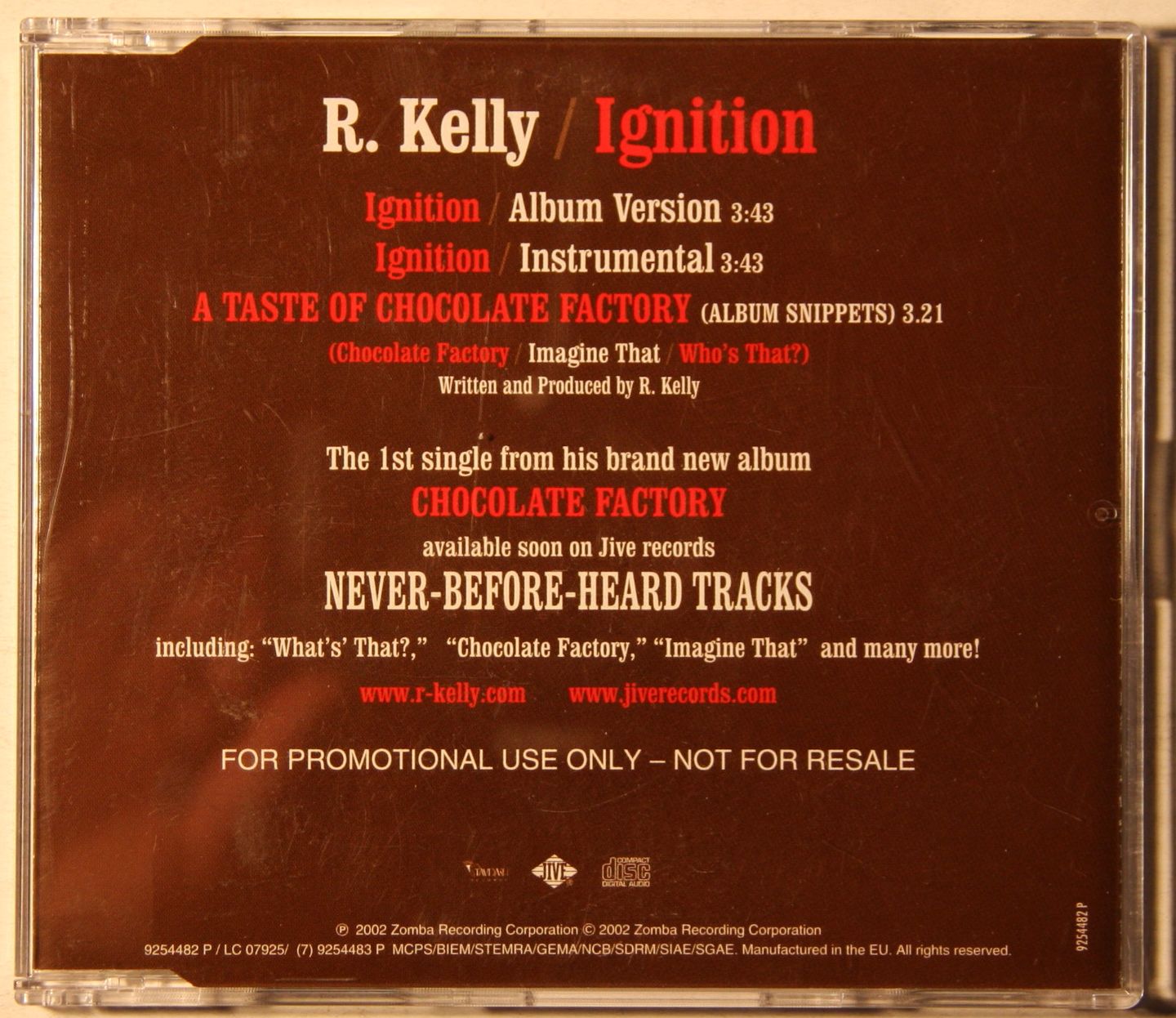 R. Kelly - Ignition Record