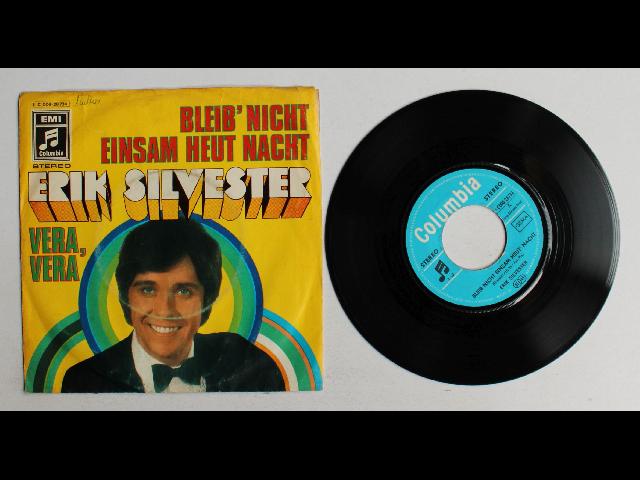 Erik Silvester Bleib' Nicht Einsam Heut' Nacht GER 7in Single 1970 Schlager