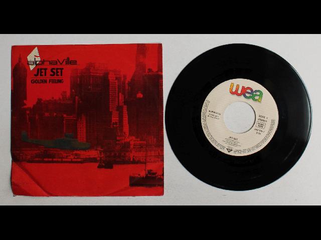 Alphaville Jet Set EU 7inch Vinyl Single 1985 Synthpop