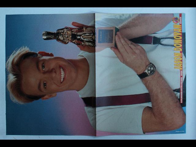Jason Donovan Bravo Poster Vintage German Magazine Poster 28x42cm Goldener Otto