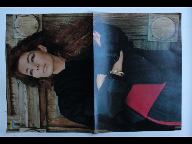 Sandra Bravo Poster Vintage German Magazine Poster 28x42cm Portrait Wooden Wall